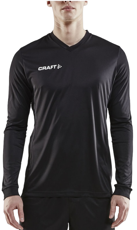 Dres Craft Men's Solid Long Sleeve Jersey Čierna | 1906884-9999