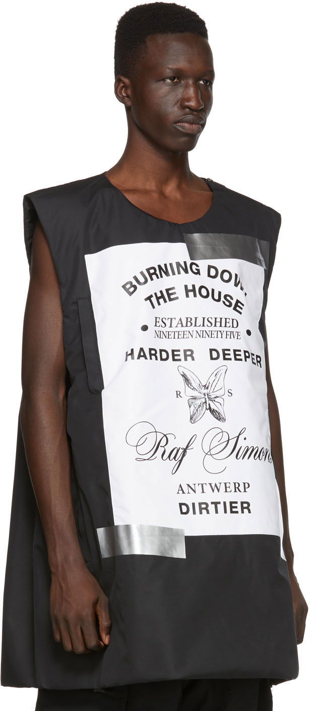 Vesta RAF SIMONS Raf Simons Templa Edition Oversized Wadded Vest Čierna | 192-201T, 1