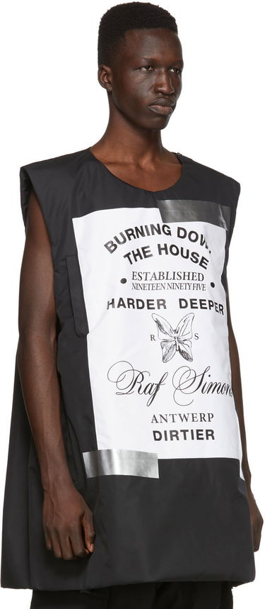 Vesta RAF SIMONS Raf Simons Templa Edition Oversized Wadded Vest Čierna | 192-201T, 1