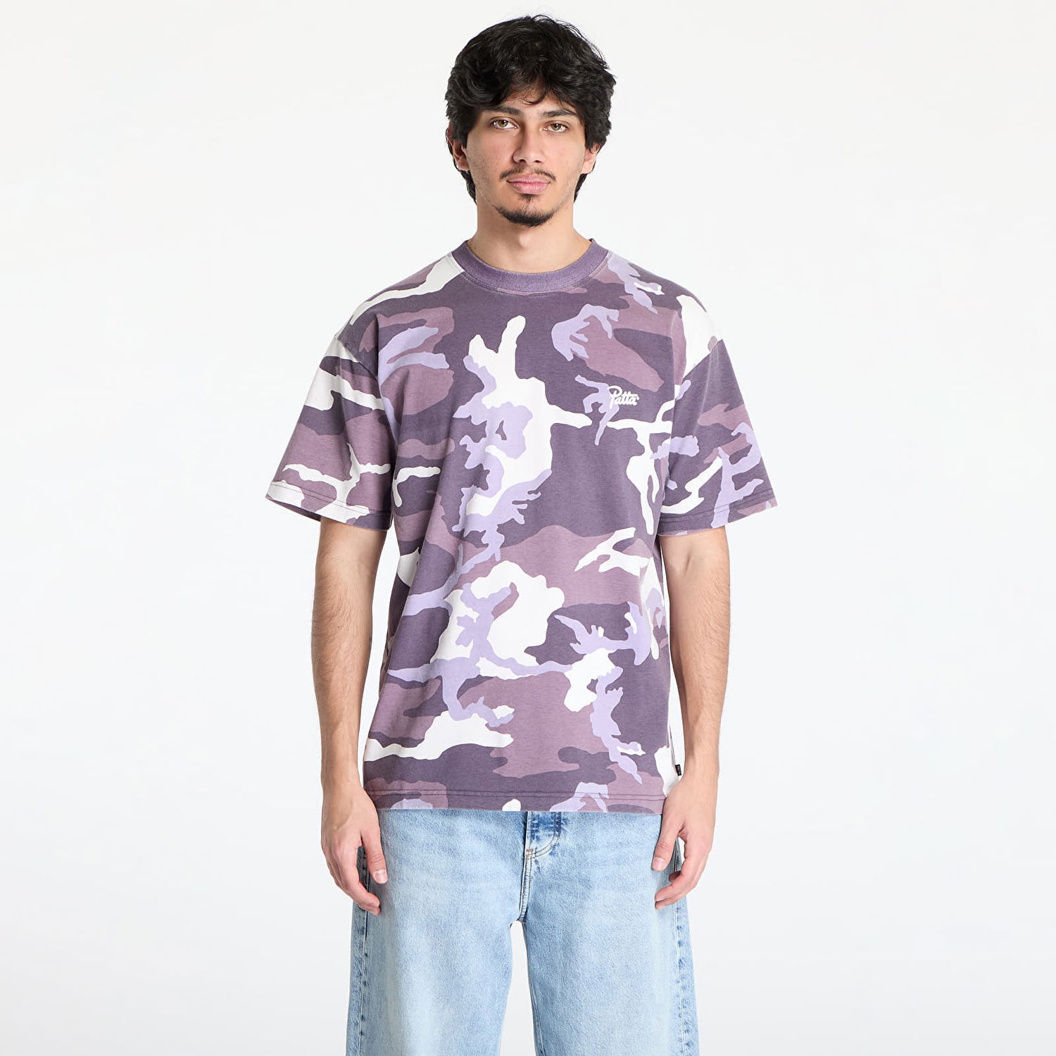 Tričko Patta Patta Basic Woodland Camo T-Shirt Fialová | POC-BS25-1000-294-0003-184, 0