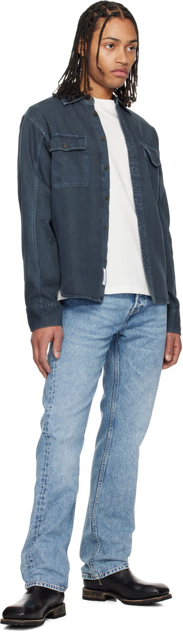 Košeľa rag & bone rag & bone Featherweight Denim Shirt Modrá | MED24S0004ZDMI, 3
