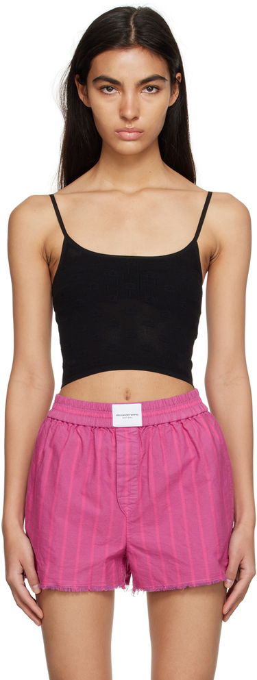 Tielko Alexander Wang Cropped Camisole Čierna | 4KC2231010, 0