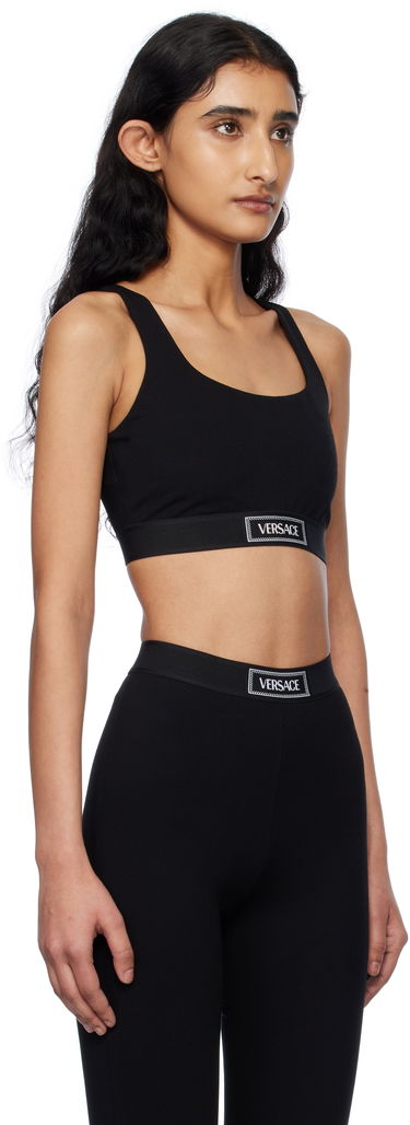 Podprsenka Versace Versace 90s Vintage Logo Sport Bra Čierna | 1015880_1A12037_1B000, 1
