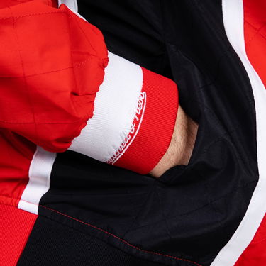 Bomber bunda Mitchell & Ness 75th Anniversary Warm Up Jacket Chicago Bulls Červená | OJBF1201-CBUYYPPPRED1, 5
