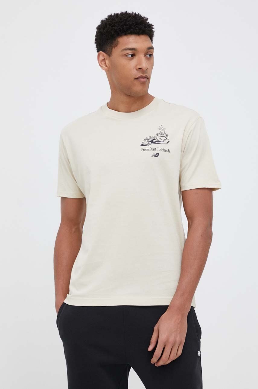 Tričko New Balance Cotton T-shirt Biela | MT31561BE, 0