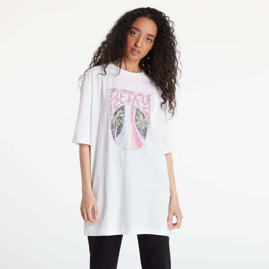 Tričko Roxy Come To The Beach T-Shirt Dress Biela | ERJZT05336, 0