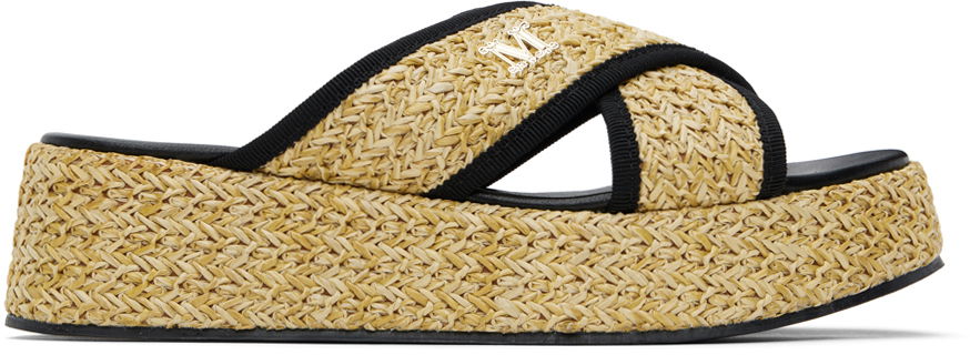 Starostlivosť o obuv Max Mara Max Mara Braies Platform Sandals Žltá | 2416521039600, 0