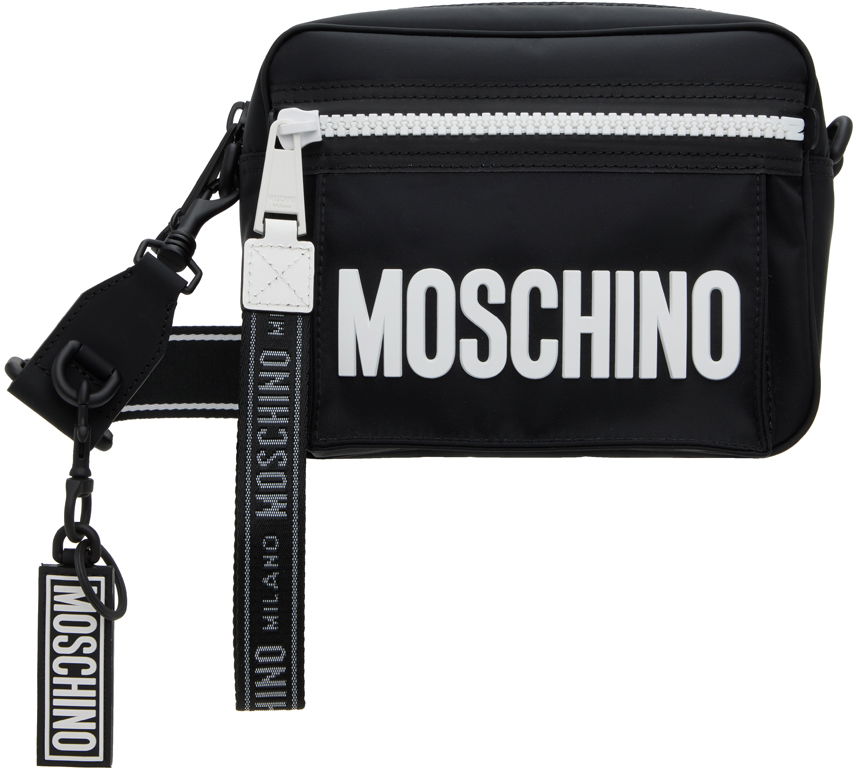 Taška cez rameno Moschino Logo Reporter Bag Čierna | 7410 8220, 0