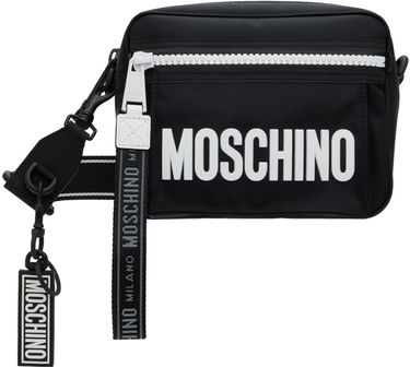 Taška cez rameno Moschino Logo Reporter Bag Čierna | 7410 8220, 0
