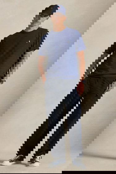 Tričko Polo by Ralph Lauren Polo Logo Cotton Crew Neck T-Shirt Navy | 710916698, 2