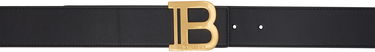 Opasok Balmain Balmain Leather B Belt Čierna | EN1WJ002LVTL, 0