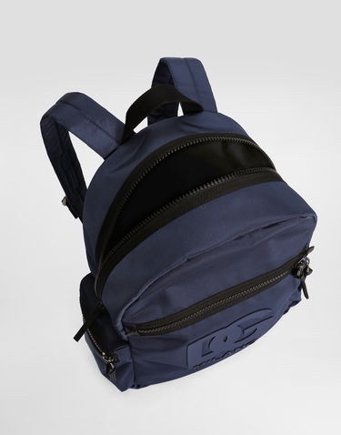 Batoh Dolce & Gabbana Nylon Backpack With Dg Rubber Patch Navy | EM0084AU92780651, 3