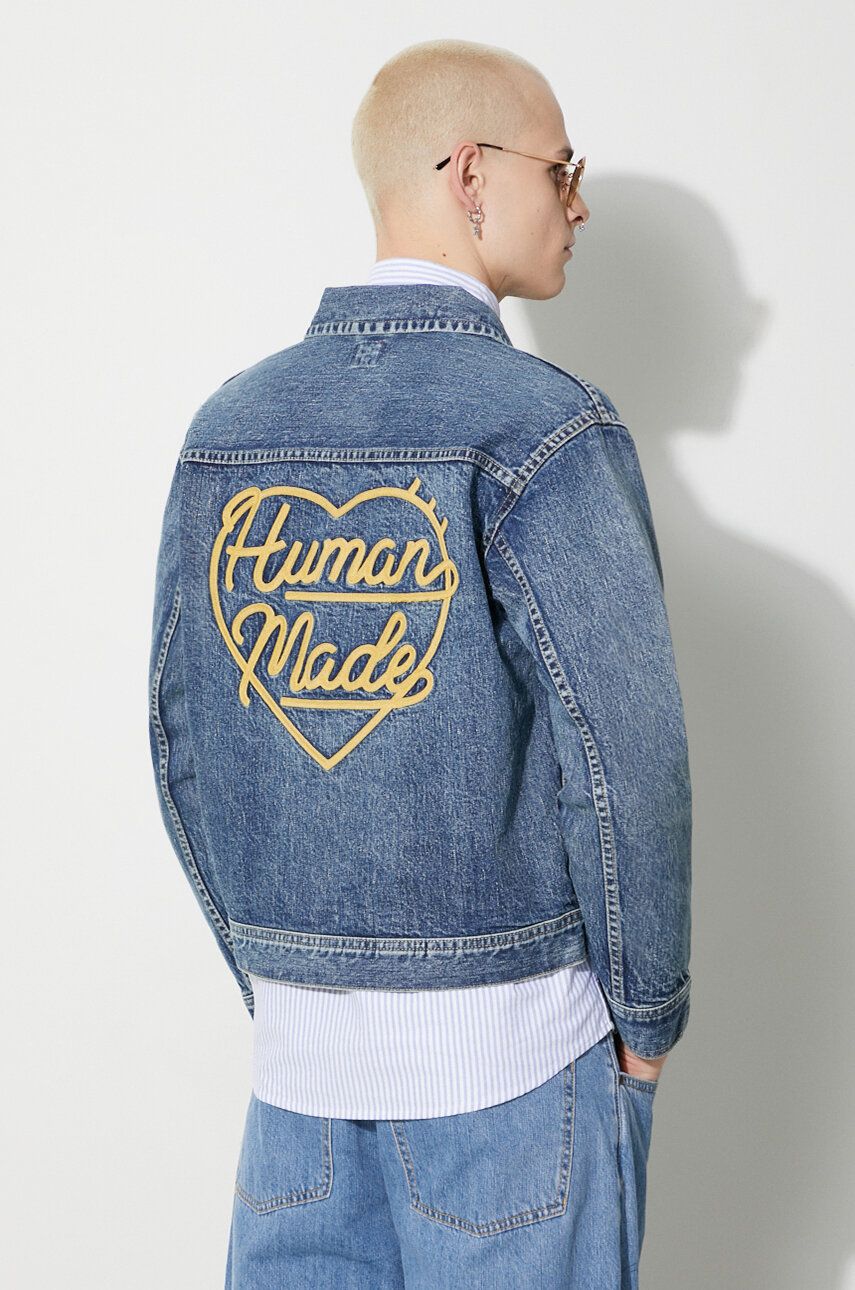 Bunda Human Made Denim Work Jacket Modrá | HM26JK008, 0