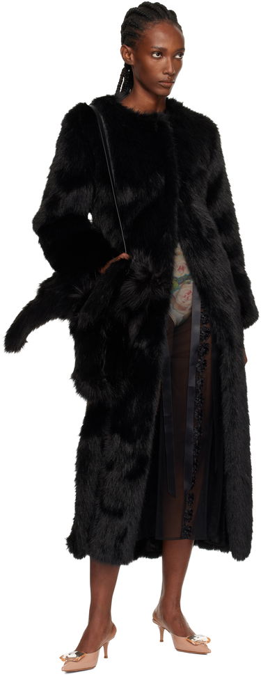 Taška cez rameno Simone Rocha Simone Rocha Faux Fur Hare Crossbody Bag Čierna | BAG197B 0815, 3
