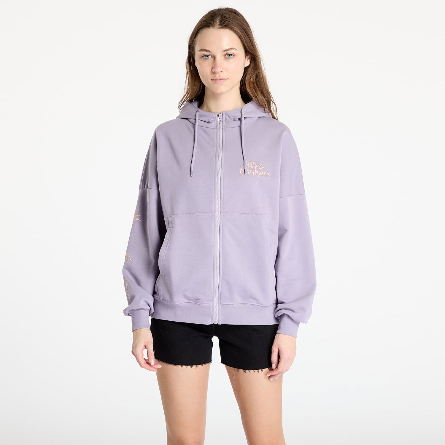 Mikina Horsefeathers Horsefeathers Sima Full-Zip Hoodie Fialová | SW930B, 0