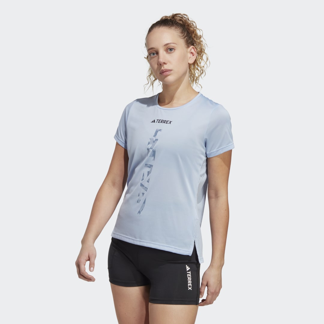 Tričko adidas Performance Terrex Agravic Trail Running Tee Modrá | HL1730, 0