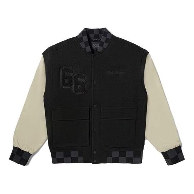 Bomber bunda Vans Logo Baseball Jacket Čierna | VN000928BLK, 0