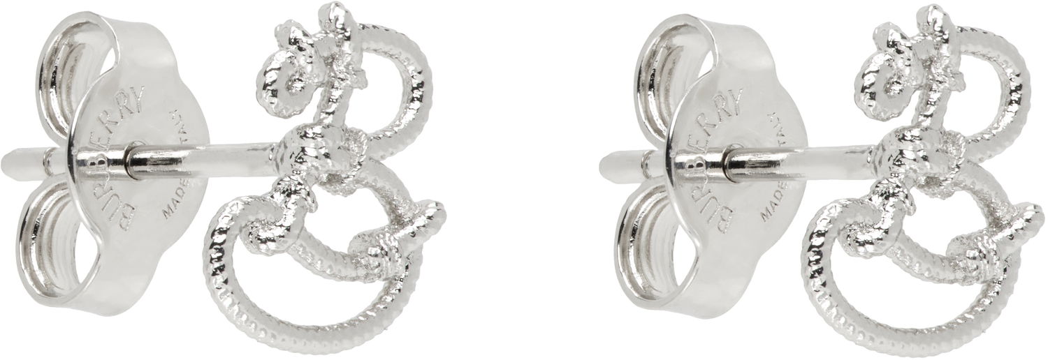 Náušnice Burberry Burberry Small Nautical Knot Stud Earrings Metalická | 8107013, 1