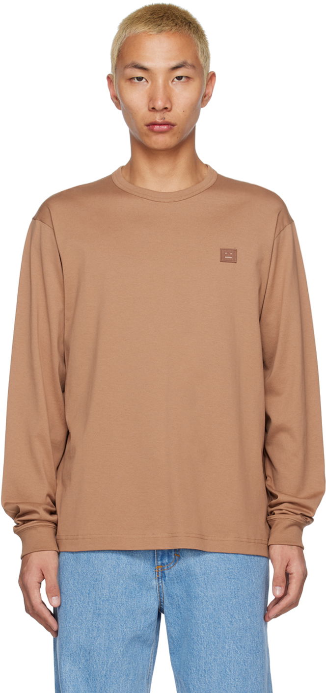 Tričko Acne Studios Patch T-Shirt Hnedá | CL0115-, 0