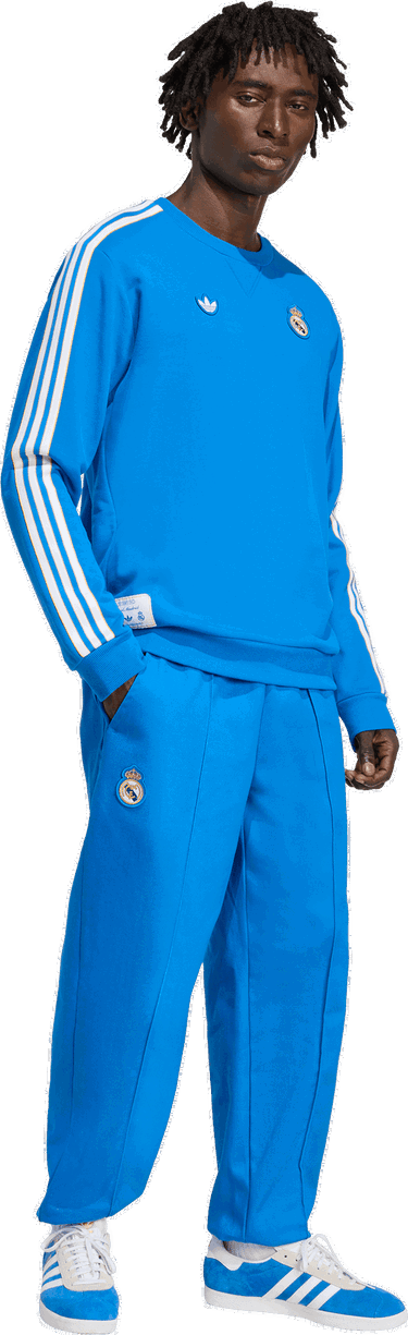 Mikina adidas Originals adidas Originals Real Madrid Icon Sweatshirt Modrá | jn3066, 4