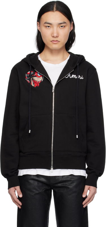 Mikina AMIRI Amiri Jazz Wolf Zip Hoodie Čierna | AMJYHD1101, 0
