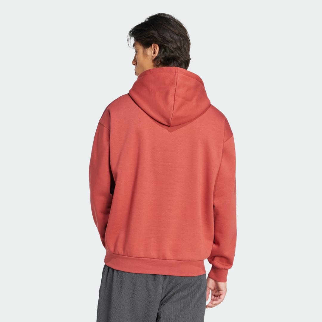 Mikina adidas Performance Baggy Fit Hoodie Červená | JP1072, 1
