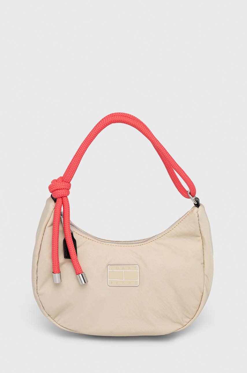 Kabelka Tommy Hilfiger Jeans Handbag Béžová | AW0AW14580.PPYX, 0