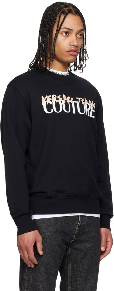 Mikina Versace Versace Jeans Couture Logo Sweatshirt Čierna | E78GAIE06_ECF00E, 1