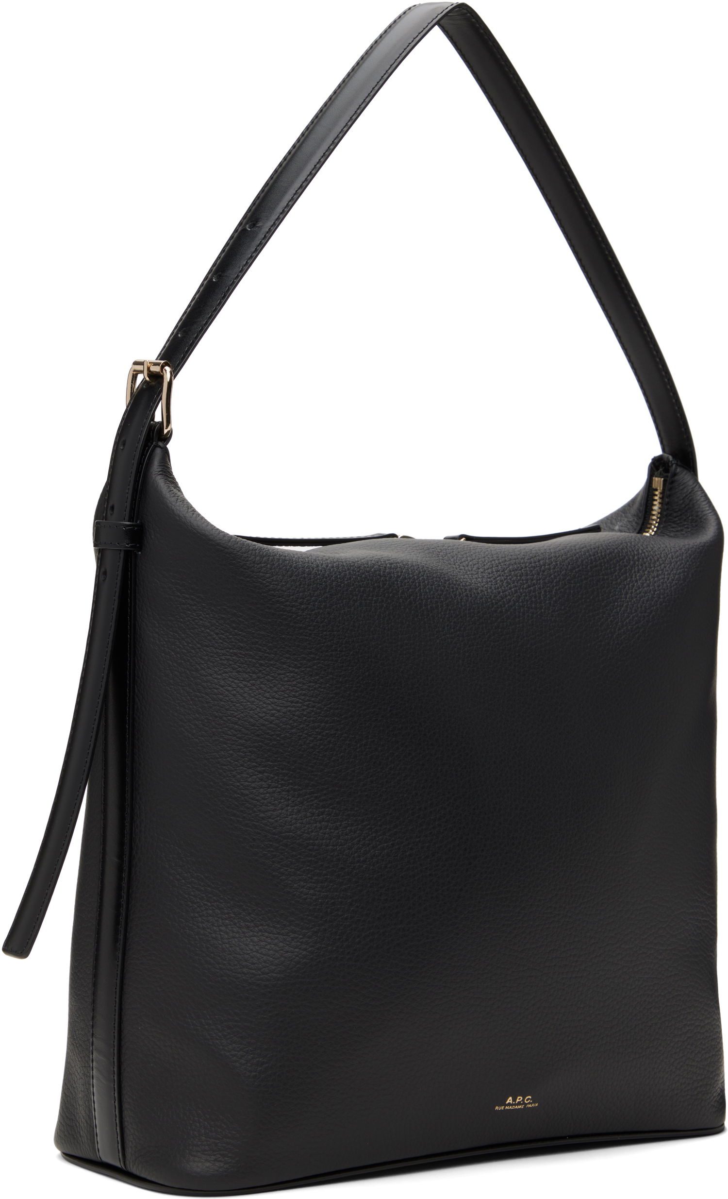 Taška cez rameno A.P.C. Leather Shoulder Bag Čierna | PXCBL-F61902, 1