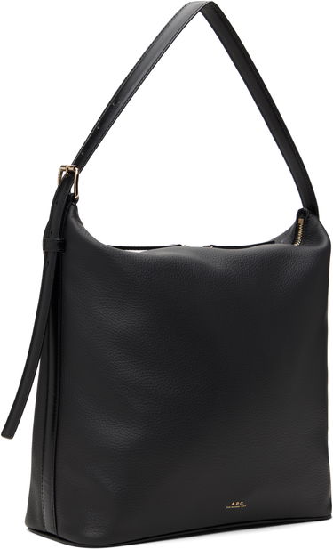 Taška cez rameno A.P.C. Leather Shoulder Bag Čierna | PXCBL-F61902, 1