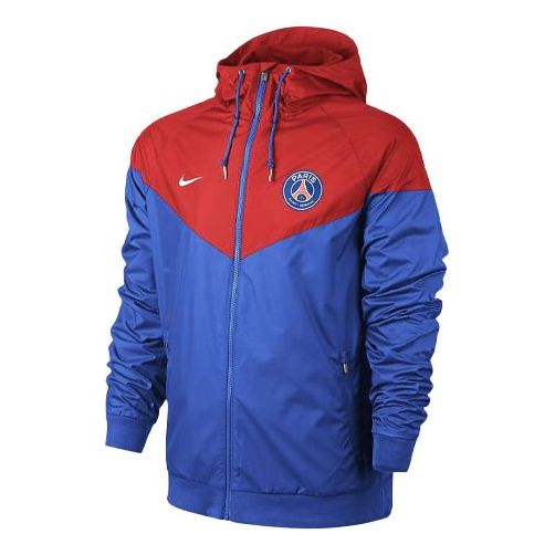 Vetrovka Nike Paris Saint-Germain Windrunner Hooded Jacket Modrá | 886822-439