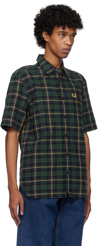 Košeľa Fred Perry Fred Perry Tartan Oxford Shirt Zelené | M9627, 1