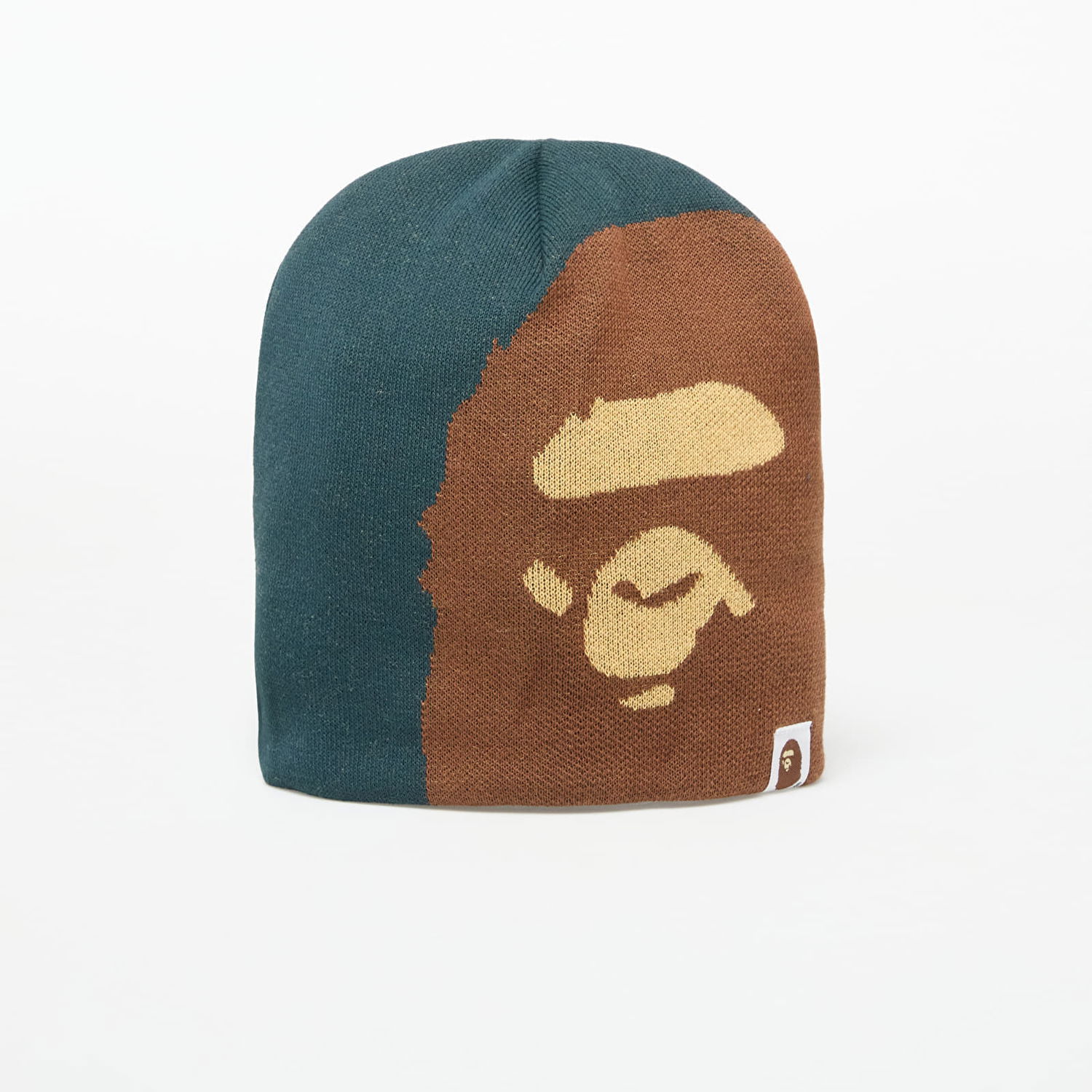 Kulicha BAPE A BATHING APE Ape Head Knit Beanie Hnedá | 001HTL301005MGRN, 0