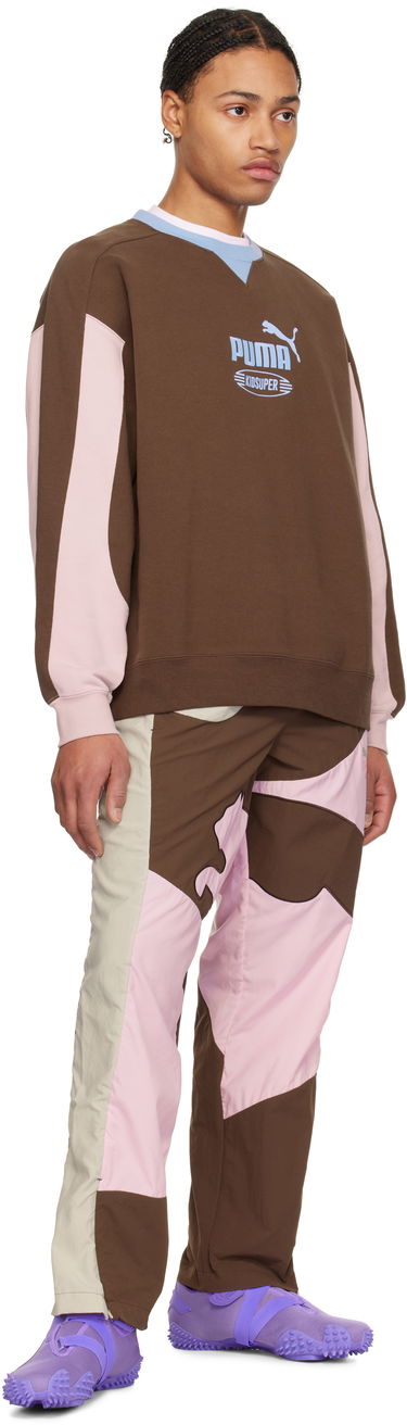 Sveter KidSuper KidSuper Studios King Crew Sweatshirt Hnedá | 62670065, 3