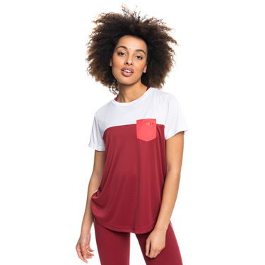 Tričko Roxy Pocket Workout T-Shirt Červená | ERJZT05245-RRR0, 0