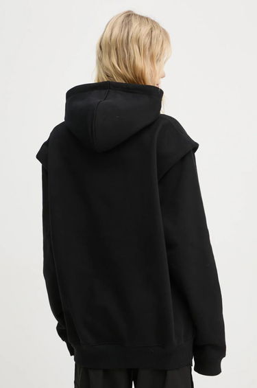 Mikina HELIOT EMIL Black Printed Hoodie Čierna | HE.M.08.053.BLK01, 4
