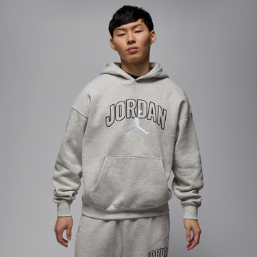 Mikina Jordan Jordan Brooklyn Fleece Relaxed Hoodie Šedá | IB7241-050, 1