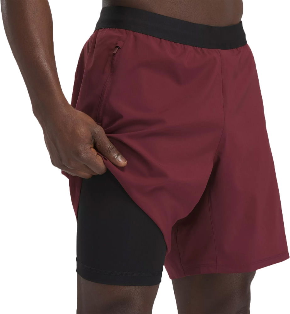 Šortky Reebok SPEED 3.0 2 IN 1 SHORT Vínová | 100070724, 0