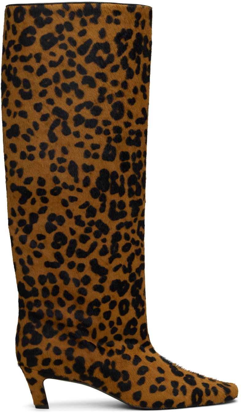 Tenisky a topánky TOTEME Wide Shaft Calf Hair Boots Hnedá | 243-WAS3114-LE0070, 0
