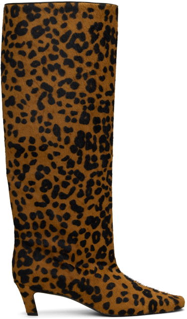 Tenisky a topánky TOTEME Wide Shaft Calf Hair Boots Hnedá | 243-WAS3114-LE0070, 0