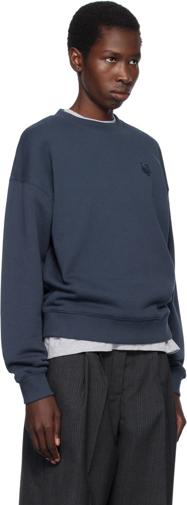 Sveter MAISON KITSUNÉ Maison Kitsuné Comfort Sweatshirt with Fox Head Patch Čierna | MW00315KM0321, 4