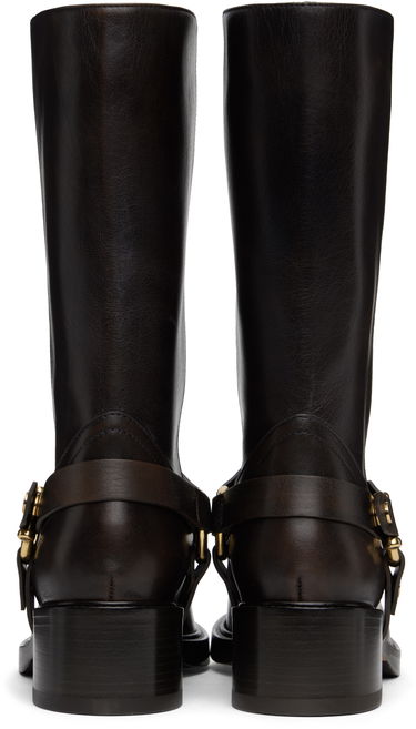 Oblečenie CHLOÉ Chloé Dakota Leather Boots Hnedá | CHC25S07QPW, 1
