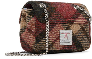Taška cez rameno Vivienne Westwood Small Tweed Plaid Flap with Chain Strap Rôznofarebný | 5C01000WW-W018D-, 2