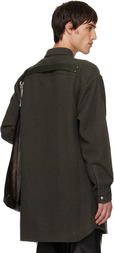 Košeľa Rick Owens Concordians Oversized Outershirt Zelené | RU02E1739 WBD, 2