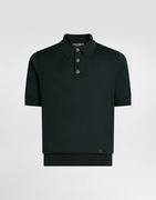 Dolce & Gabbana Silk Knit Polo Shirt