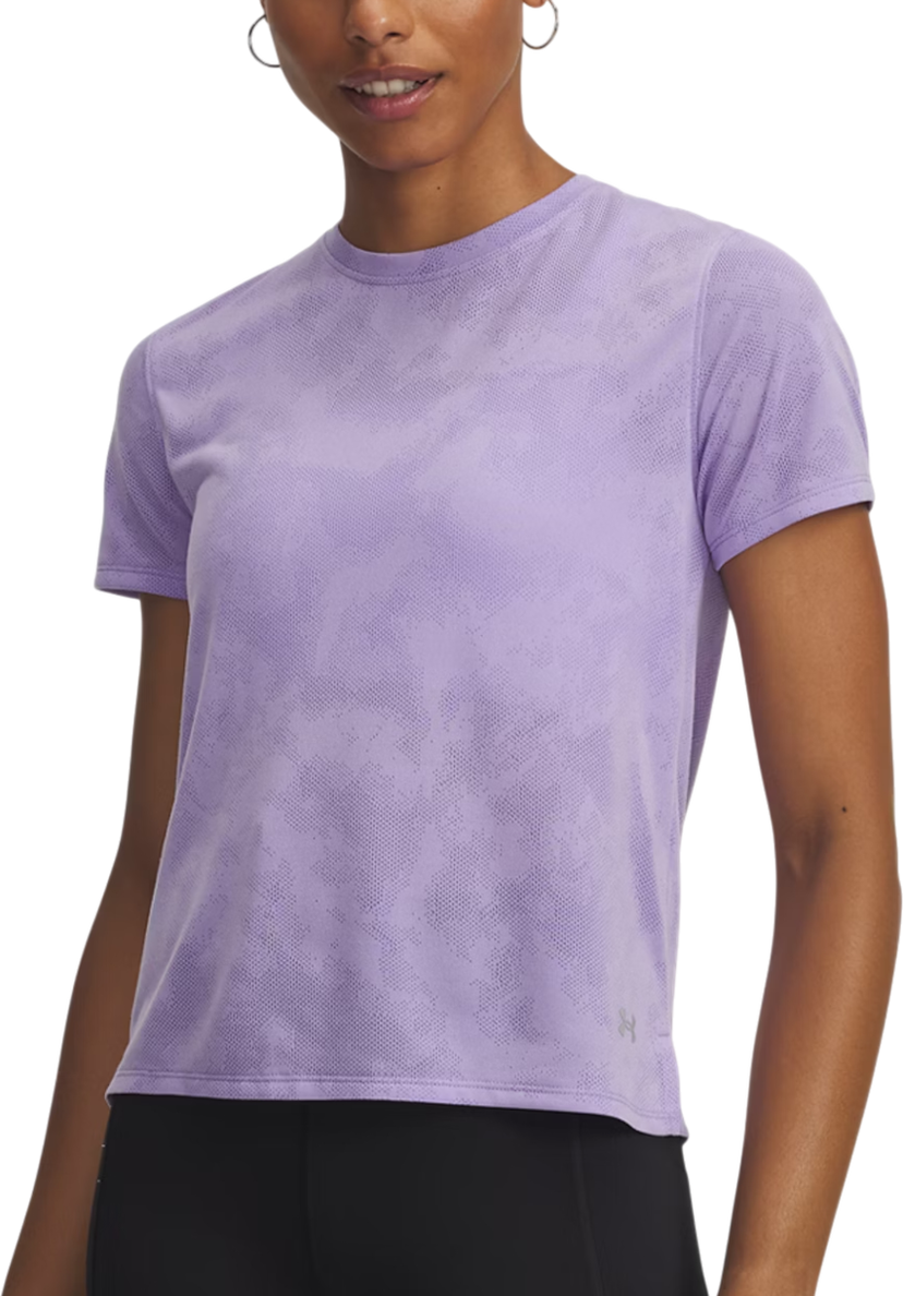 Tričko Under Armour Launch Jacquard Short Sleeve T-Shirt Fialová | 6005096-538
