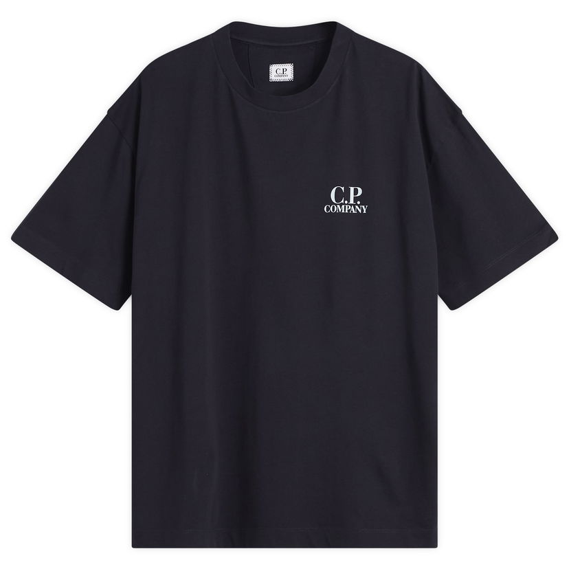 Tričko C.P. Company Logo Print T-Shirt Čierna | 19CMTS103A-005100W-888