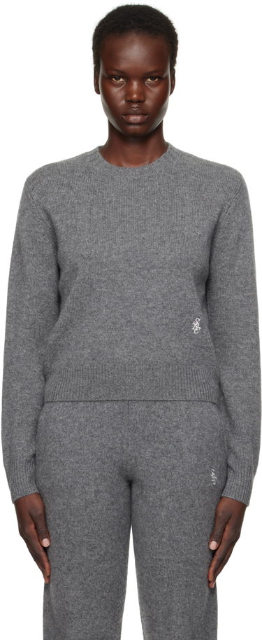 Sveter Sporty & Rich 'SRC' Cashmere Sweater Šedá | WS012506302GY03, 0