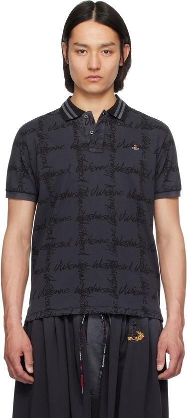 Polo tričko Vivienne Westwood Vivienne Westwood Classic Signature Polo Šedá | 2H01000I-J008T-, 0