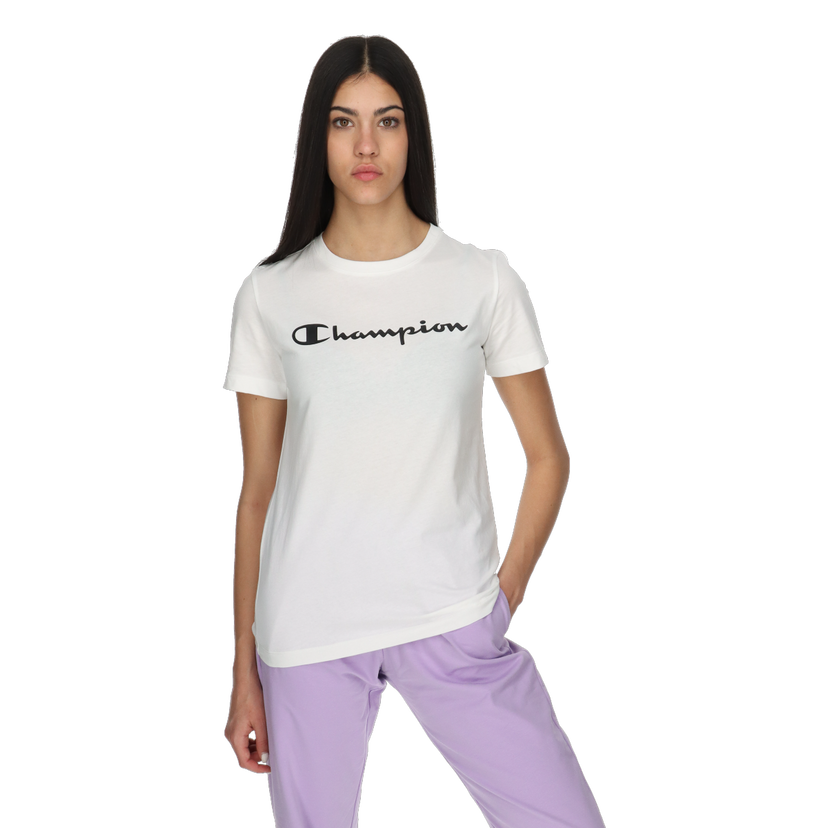 Tričko Champion Basic Crewneck T-Shirt Biela | 114911-WW001